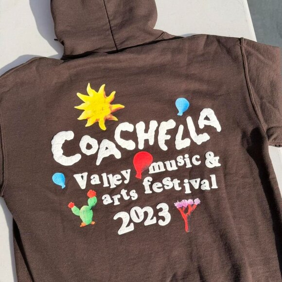 Coachella 2023 Brown Hoodie - Picture 6 of 6